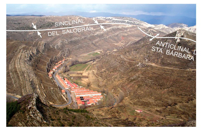 1.3.A Foto anticlinal de Santa Bárbara